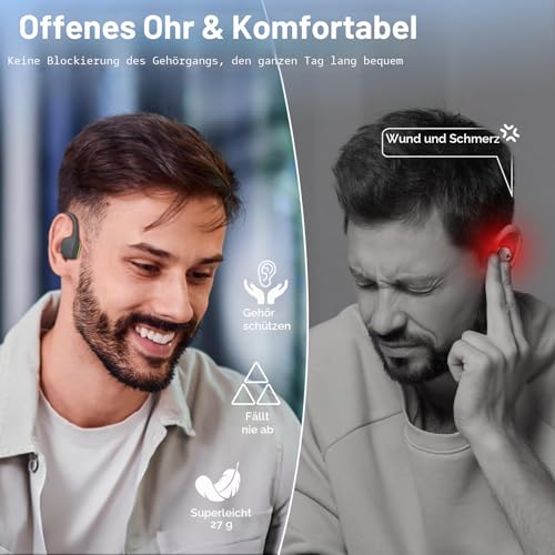 LOBKIN Swimming Headphones, IPX8 Waterproof Underwater Bone Sound Headphones Bluetooth 5.4, Open Ear Bone Conduction Headphones with MP3 Player 32G, Wireless for Swimming, Running, Cycling