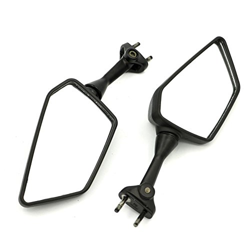 Alpha Rider Motorcycle Left Right Rear View Mirrors For KAWASAKI NINJA 2008-2013 09 10 250R EX250 Black