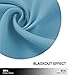 NICETOWN Blackout Shades for Bedroom Windows - (Teal Blue Color) Thermal Insulated Window Treatment Curtain Drape, Room Darkening Modern Drapery for Boy's Room, 52x63 inches, One Panel