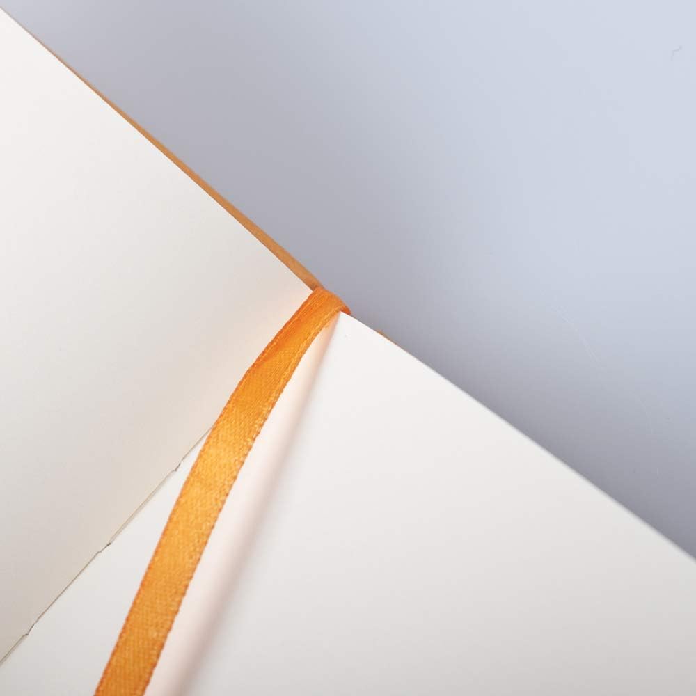 RHODIA 118468C, Rigid Notebook Webnotebook Orange, A4, 192 pages, Plain Ivory Clairefontaine Paper 90 g/m, Bookmark - Image 4