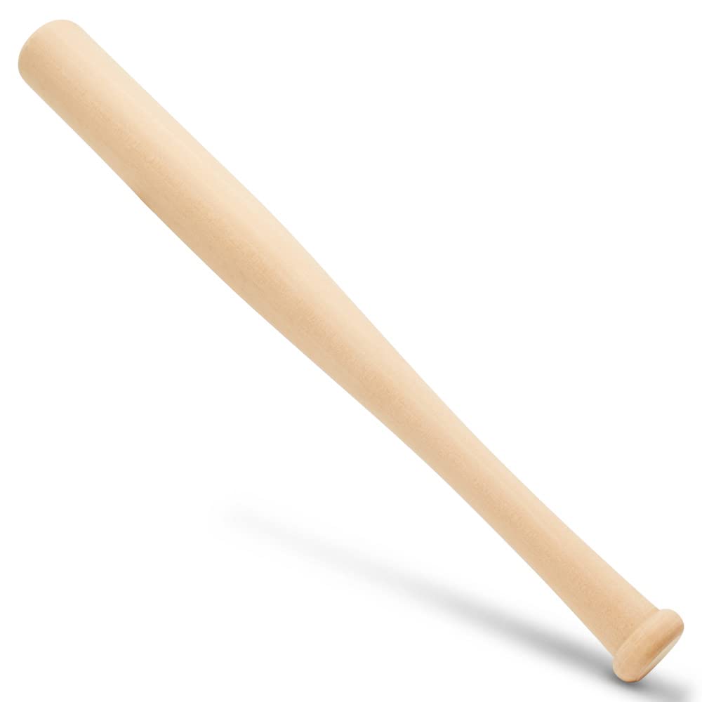 Wood Baseball bat 12 Inch Pack of 2 Unfinished Mini Wood Baseball Bat, Small Bat, Party Decor, Bedroom, Crafts, by Woodpeckers