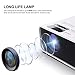 Funcilit Mini Video Projector, 3800 lux Portable Home Movie Cinema Full HD 1080P Supported Stereo Speaker Movie Pico Projector (White)thumb 4