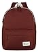 Veenajo Canvas Classic Backpack for School Travel Daypack Laptop Backpack with USB Charging Port (Orange)
