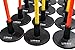 Uber Soccer Speed and Agility Training Poles -Spring Loaded Training Poles - Set of 12