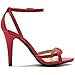 Ollio Women's Shoe High Heel Front Twisted Ankle Strap Dress Sandal