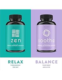 Zen suplemento de alivio del estrés y la ansiedad premium - Fórmula Natural de hierbas desarrollada para...