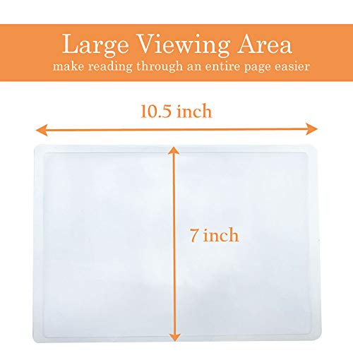 Magpro 2 Page Magnifying Sheet 3X PVC Lightweight Fresnel Lens with 2 Bonus Card Magnifier, Plastic Magnifier Ideal for Reading Books, Small Print, and Document - Thumbnail 4