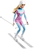 Barbie Skier Doll Pink Passport Made to Move