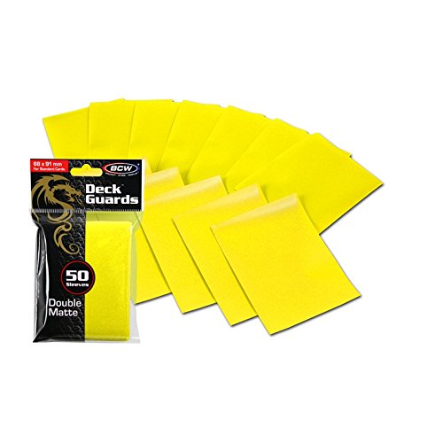 1500 Yellow Double Matte Deck Guard Card Sleeves - Ultra Protectors - MTG - YU-GI-OH!