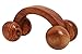 Khandekar Handheld Wooden Massager, Two Ball Body Calf Massager, Acupressure Roller Massager - Brown, 6 inch (15 cm)