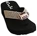 Cocomo Soul Rhinestone Football Flip Flops