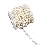 Airkoul Ivory 8mm X 20m/66ft Acrylic Pearl Bead Roll Strand Garland DIY Party Wedding