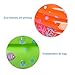 Inflatable 3 Ring Circles Swimming Pool with 6 Pack Soft Play Toys,Inflatable Round Swimming Ball Pit For 1-2 Year Old Babies Toddlers Outdoor Indoor Activities Garden Parties