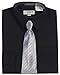 Gioberti Big Boy's Long Sleeve Dress Shirt + Stripe Clip Tie