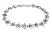 Honolulu Jewelry Company Sterling Silver Plumeria Flower Link Bracelet