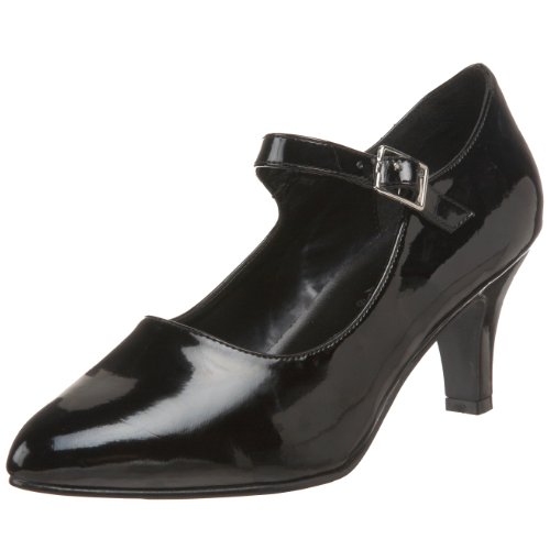 Pleaser Women's Divine-440 Mary Jane Pump,Black Patent,15 M US
