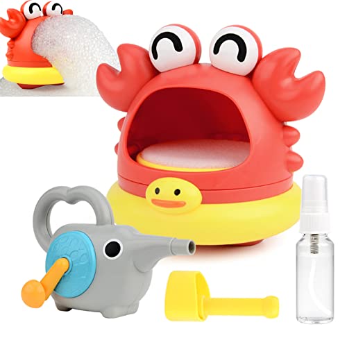 Pajojoqa Bubble Bath Toy, Crab Shark Bath Bubble Maker, Manually