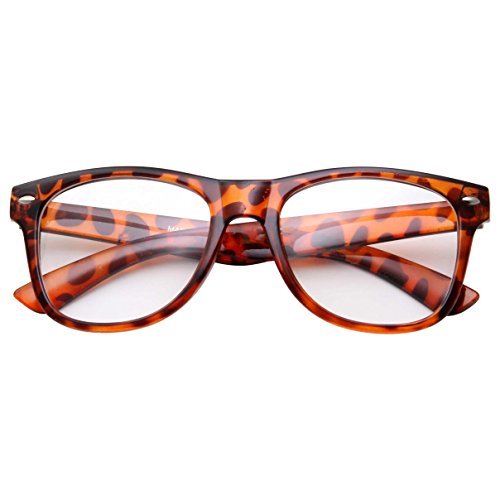 Kids Nerd Glasses Clear Lens Geek Fake for Costume Children's (Age 3-10) Tortoise