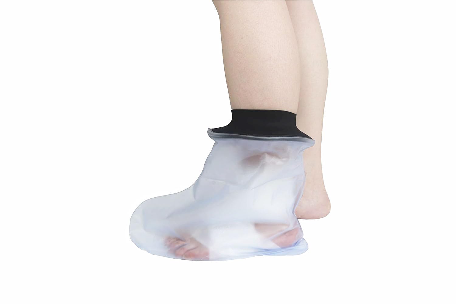HKF HO KI HO Adult Foot Waterproof Protectors Cast and Dressing Cover,Waterproof Leg Protectors for Shower,Reusable Watertight Cast Bag for Foot.Upper Circ OD/ID(5.5/1.8inch)