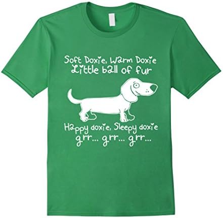 Men's Soft doxie warm doxie Little ball of fur Happy doxie, Sleepy XL Grass