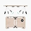 Laptop-Bed-TablePortable-Lap-DeskNotebook-Stand-Reading-HolderNotebook-Table-Dorm-Desk-with-Foldable-Legs-Cup-Slotfor-Eating-BreakfastReadingWatching-Movie-on-BedSofa60-x-40cm-Brown Laptop Bed Table,Portable Lap Desk,Notebook Stand Reading Holder,Notebook Table Dorm Desk with Foldable Legs & Cup Slot…