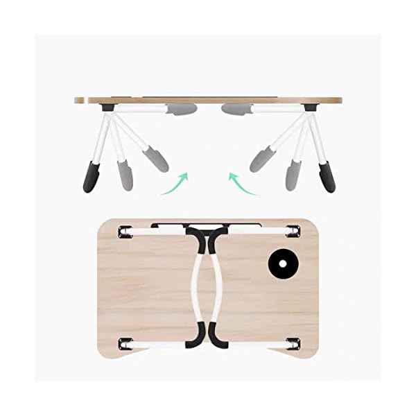 Laptop-Bed-TablePortable-Lap-DeskNotebook-Stand-Reading-HolderNotebook-Table-Dorm-Desk-with-Foldable-Legs-Cup-Slotfor-Eating-BreakfastReadingWatching-Movie-on-BedSofa60-x-40cm-Brown Laptop Bed Table,Portable Lap Desk,Notebook Stand Reading Holder,Notebook Table Dorm Desk with Foldable Legs & Cup Slot…