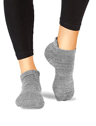 image for LA Active Grip Socks - 2 Pairs - Yoga Pilates Barre Ballet Non Slip Co