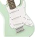 Squier by Fender Mini Strat Electric Guitar - Surf Green Bundle with Tuner, Strap, Picks, Austin Bazaar Instructional DVD, and Polishing Cloth