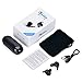 Tiwu Wireless Bluetooth Headphones with Touch Function Sports Bluetooth Headphones with Microphone Wireless TWS Bluetooth Headsets Mini Wireless Earbuds Storage Box with Charging Function
