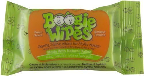 Boogie Wipes 10 Count Fresh Scent Travel Pack by Little Busy Bodies