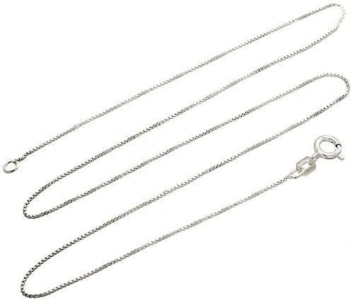 Ddang - Sterling Silver Necklace BOX Chain Solid 925 Italy 1mm New Wholesale Prices 36" JEW0628