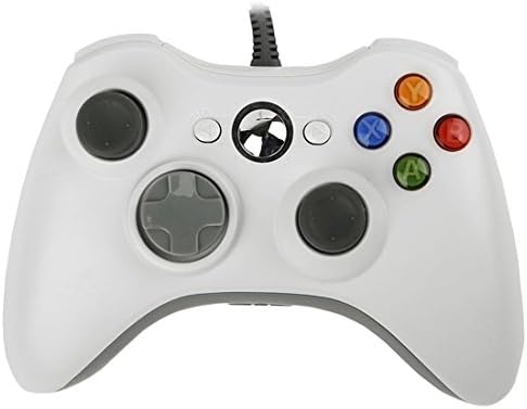 PowerRider Xbox360 Quality Guarantee Wired Controller Gamepad With USB For MICROSOFT Xbox 360 PC Windows7 XP(White)