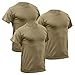 Rothco 3-Pack Quick Dry Moisture Wicking T-Shirt, AR 670-1 Coyote Brown, M