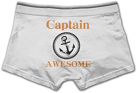 Printed Captain Awesome Anchor Circle Mens Trunk Underwear
