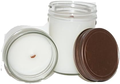 ChicWick Candles 2Pack Pappy's Pipe Wooden Wick Mason Jar Soy Blend 6 oz each 12 oz total
