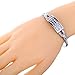 YAZILIND Jewelry Square Carve Full Charming Bangle Bracelet Lady 2.2