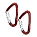 GM CLIMBING Ultra-Light Locking Carabiner Screw Gate Pack of 2