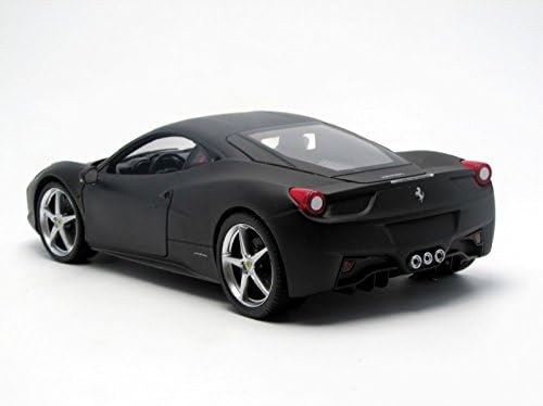 Amazon マテル 1 18スケール フェラーリ 458 イタリア マットブラック ミニカー ダイキャストカー おもちゃ
