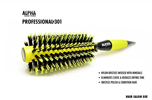Professional Styling Round Hair Brush Italian Design Yellow 301 By