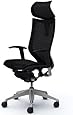 オカムラ オフィスチェア バロン 可動ヘッドレスト 可動肘 座メッシュ ブラック  CP81CR-FDH1