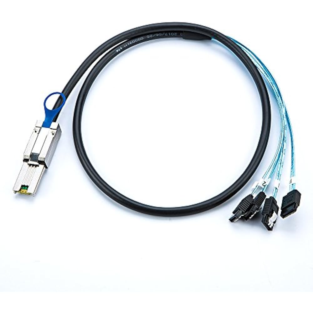 External Mini SAS 26pin (SFF8088) Male To 4x 7Pin Sata Cable, 2.0M eBay