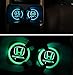 2pcs LED Car Cup Holder Lights for Honda, 7 Colors Changing USB Charging Mat Luminescent Cup Pad, LED Interior Atmosphere Lamp