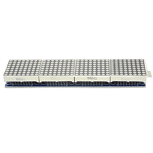 WGCD MAX7219 Dot Matrix Module 4 in 1 Display Module for Arduino Microcontroller with 5 Pin Line