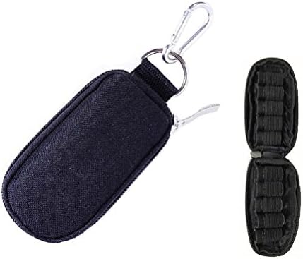 Hengker Mini Essential Oil Carrying Case with Keychain Perfect Carrying Case Storage Bag Organizer for 10 Vials 2ml &amp;3ml ( Black)