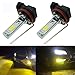 Calais Extremely Bright H8 LED Fog lights 2000 lumens High Power COB Chips LED H8 3000K Yellow LED Fog Lights Lamp Bulbs Replacement (Set of 2)