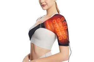 UMEBEAM Shoulder Heating Pad,Jade Rotator Cuf Heated Shoulder Wrap for Rotator Cuff Pain 3 Adjustable Heat