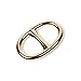 Kloud City Fashion Oval Scarf Metal Solid Piece Ring Wrap Holder Jewelry Making Charms Clothing