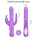 Rabbit Vibrator with 3 Strong Motors 3x7 Vibration Rotation Modes for G-Spot Clitoris Anal Triple Intense Stimulation, PALOQUETH Waterproof 360° Rotating Bunny Vibrator Clit Stimulator for Women