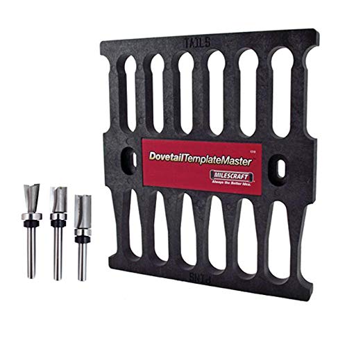 Milescraft 1218 Dovetail Template Master Woodworking Dovetail Jig Kit