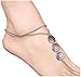 Bienvenu Boho coin sandals Anklet Bracelet, Bohemian Tassel Barefoot Sandals Chain Jewelry Belly Dance Anklet